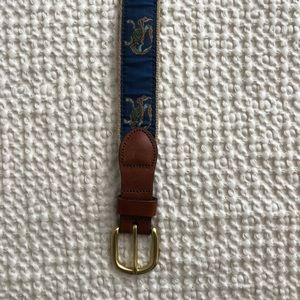 Crab Leather Man Belt